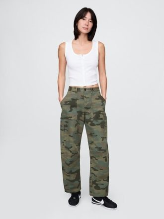 Twill-Fasshose mit mittelhohem Bund