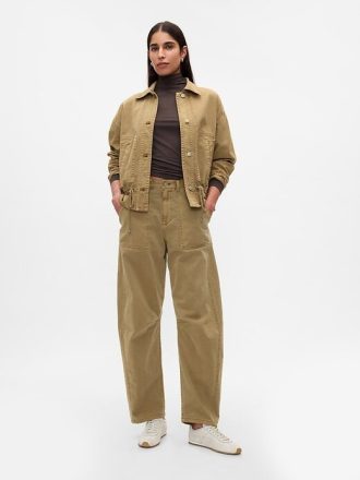 Twill-Fasshose mit mittelhohem Bund