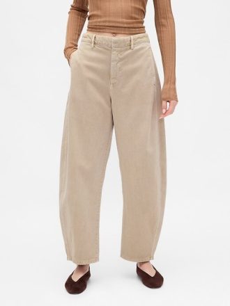Twill-Fasshose mit mittelhohem Bund