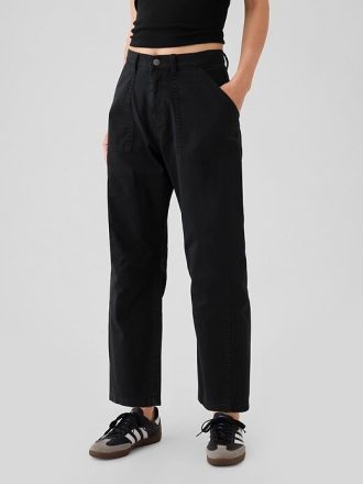 Twill-Fasshose mit mittelhohem Bund
