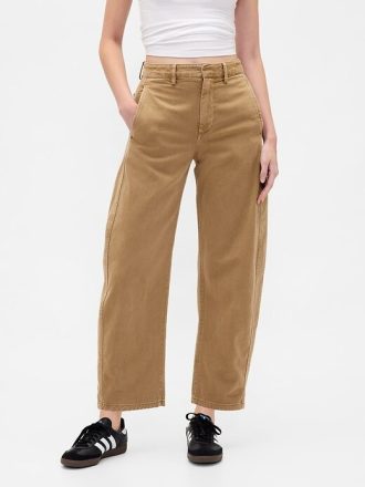 Twill-Fasshose mit mittelhohem Bund