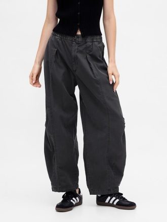 Twill-Fasshose mit mittelhohem Bund