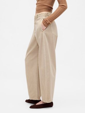 Twill-Fasshose mit mittelhohem Bund