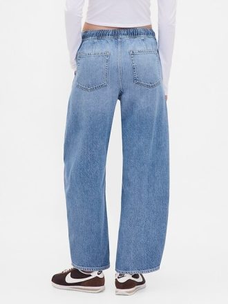 UltraSoft Barrel Jeans mit hohem Bund