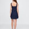 UltraSoft Denim-Minikleid mit eckigem Ausschnitt UltraSoft Denim-Minikleid mit eckigem Ausschnitt
