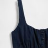 UltraSoft Denim-Minikleid mit eckigem Ausschnitt UltraSoft Denim-Minikleid mit eckigem Ausschnitt