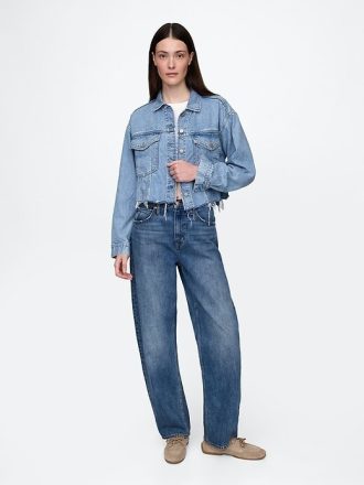 UltraSoft Icon Denim-Crop-Jacke