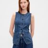 UltraSoft Longline-Weste aus Denim UltraSoft Longline-Weste aus Denim