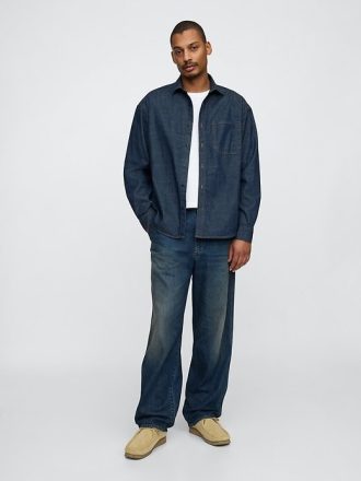 Ultraweiche Baggy-Carpenter-Jeans