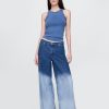Ultraweiche Baggy-Jeans mit mittlerer Leibhöhe Ultraweiche Baggy-Jeans mit mittlerer Leibhöhe