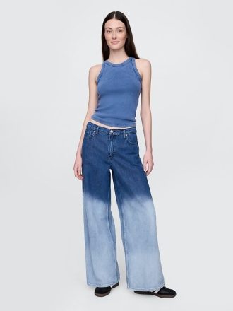 Ultraweiche Baggy-Jeans mit mittlerer Leibhöhe