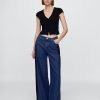 Ultraweiche Baggy-Jeans mit mittlerer Leibhöhe Ultraweiche Baggy-Jeans mit mittlerer Leibhöhe