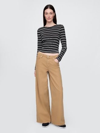 Ultraweiche Baggy-Jeans mit mittlerer Leibhöhe
