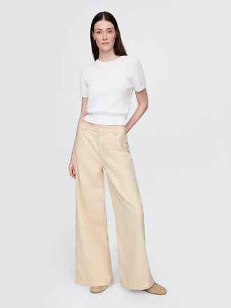 Ultraweiche Baggy-Jeans mit mittlerer Leibhöhe