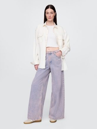Ultraweiche Baggy-Jeans mit mittlerer Leibhöhe