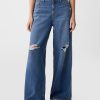 Ultraweiche Baggy-Jeans mit mittlerer Leibhöhe Ultraweiche Baggy-Jeans mit mittlerer Leibhöhe