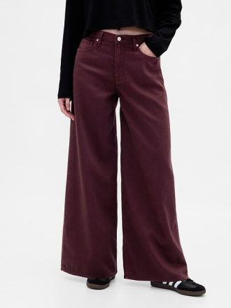 Ultraweiche Baggy-Jeans mit mittlerer Leibhöhe