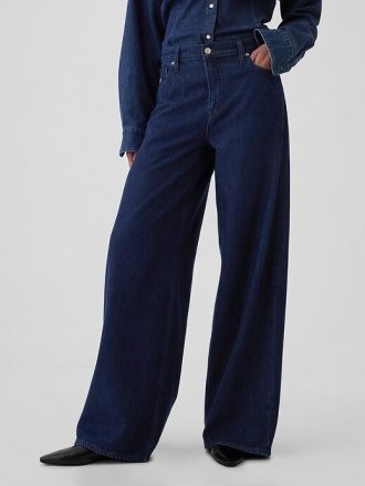 Ultraweiche Baggy-Jeans mit mittlerer Leibhöhe