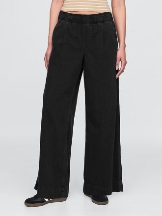 Ultraweiche Baggy-Jeans mit mittlerer Leibhöhe