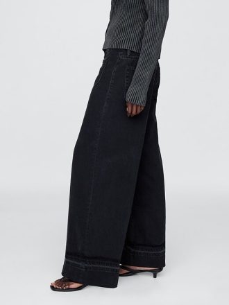 Ultraweiche Baggy-Jeans mit mittlerer Leibhöhe