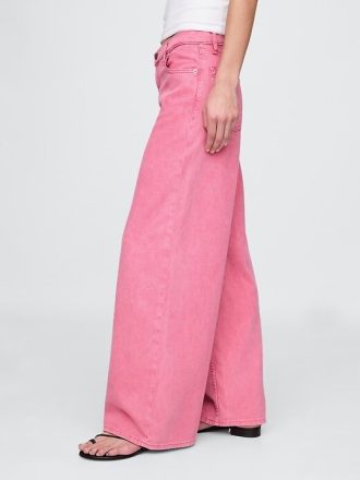 Ultraweiche Baggy-Jeans mit mittlerer Leibhöhe