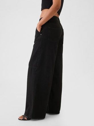 Ultraweiche Baggy-Jeans mit mittlerer Leibhöhe