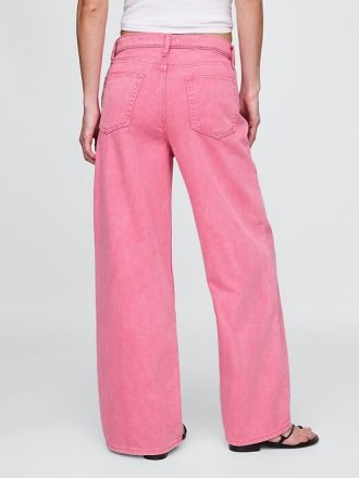 Ultraweiche Baggy-Jeans mit mittlerer Leibhöhe