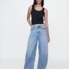 Ultraweiche Hufeisenjeans mit hohem Bund