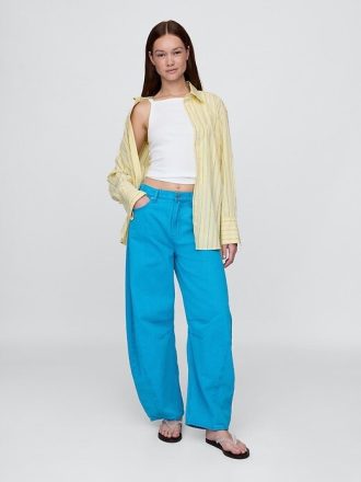 Ultraweiche Hufeisenjeans mit hohem Bund