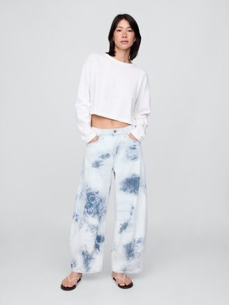 Ultraweiche Hufeisenjeans mit hohem Bund