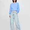 Ultraweiche Hufeisenjeans mit hohem Bund