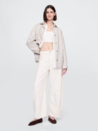 Ultraweiche Hufeisenjeans mit hohem Bund