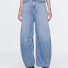 Ultraweiche Hufeisenjeans mit hohem Bund