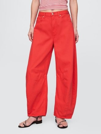 Ultraweiche Hufeisenjeans mit hohem Bund