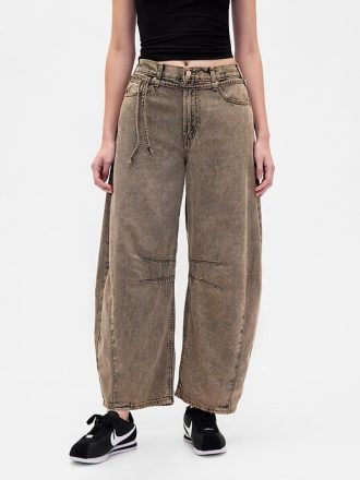 Ultraweiche Hufeisenjeans mit hohem Bund
