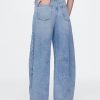 Ultraweiche Hufeisenjeans mit hohem Bund