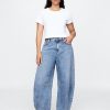 Ultraweiche Hufeisenjeans mit hohem Bund