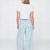 Ultraweiche Hufeisenjeans mit hohem Bund