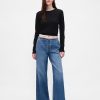 Ultraweiche, lockere Jeans im 90er-Stil mit niedriger Leibhöhe