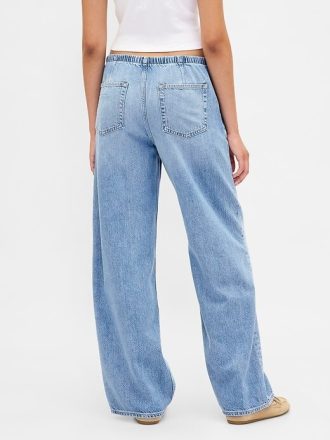 Ultraweiche, lockere Jeans im 90er-Stil mit niedriger Leibhöhe