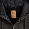 Ultraweicher Denim-Kapuzenpullover mit Sherpa-Futter und Reißverschluss Ultraweicher Denim-Kapuzenpullover mit Sherpa-Futter und Reißverschluss