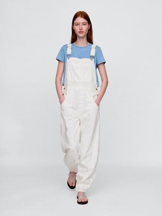 Ultraweicher Denim-Latzhose im Hufeisendesign