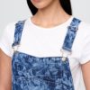 Ultraweicher Denim-Latzhose im Hufeisendesign