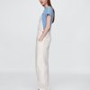 Ultraweicher Denim-Latzhose im Hufeisendesign