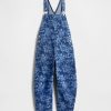 Ultraweicher Denim-Latzhose im Hufeisendesign