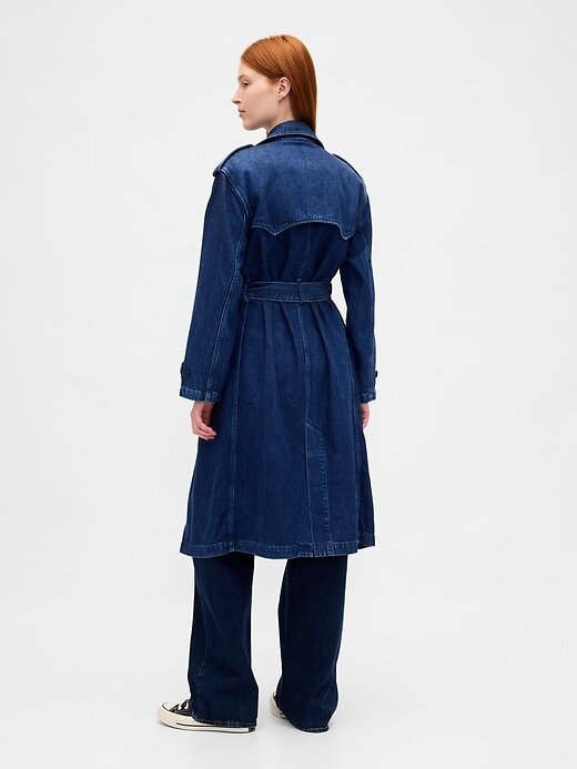 Ultraweicher Denim-Trenchcoat Ultraweicher Denim-Trenchcoat