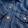 Ultraweiches gestreiftes Popover-Minikleid aus Denim Ultraweiches gestreiftes Popover-Minikleid aus Denim