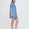 Ultraweiches Popover-Minikleid aus Denim Ultraweiches Popover-Minikleid aus Denim