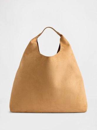 Vegane Wildleder-Slouchy-Tragetasche