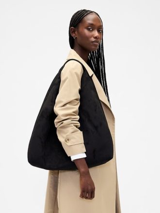 Vegane Wildleder-Slouchy-Tragetasche